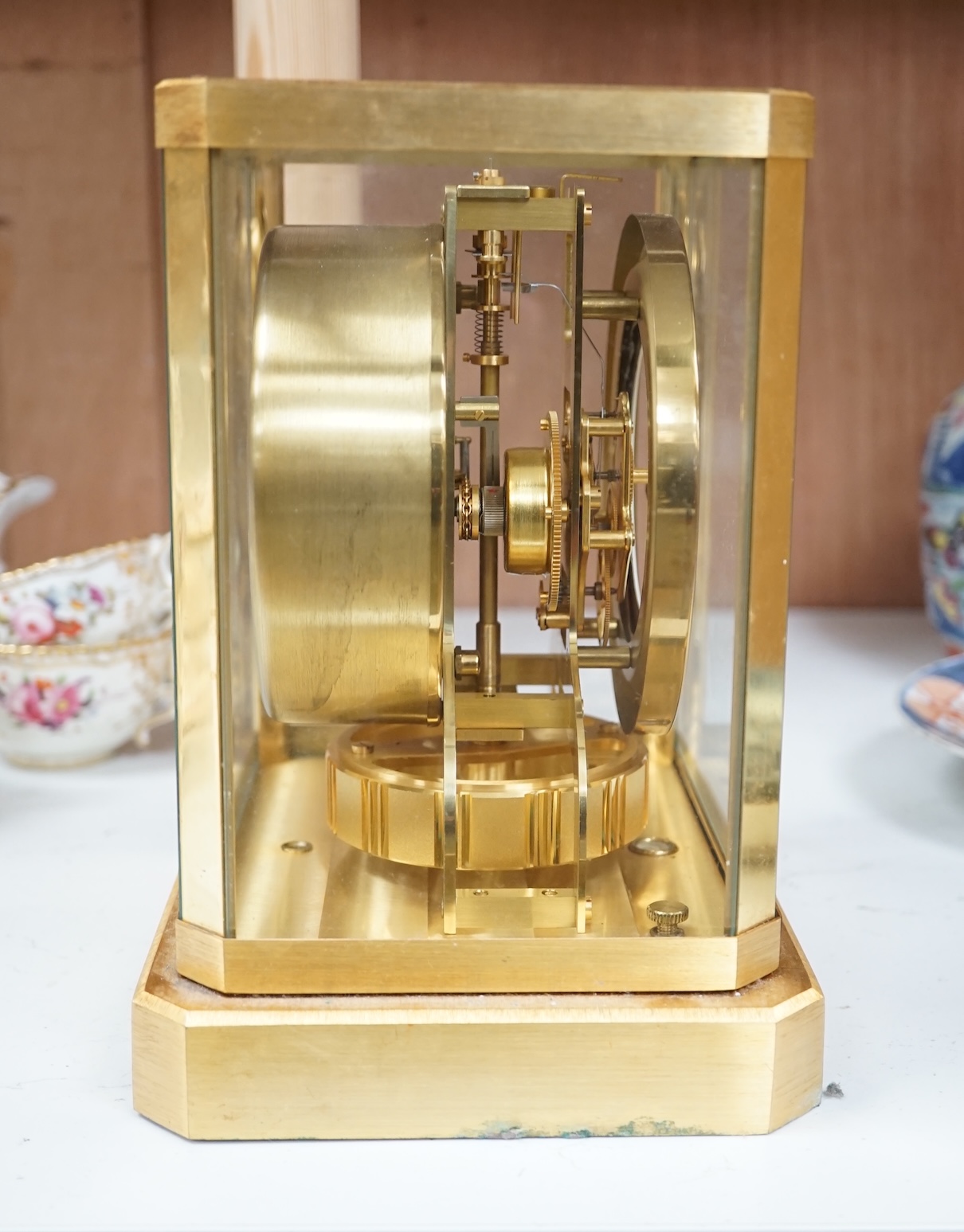 A Jaeger Lecoultre Atmos clock numbered 324878, 23cm high. Condition - good, untested